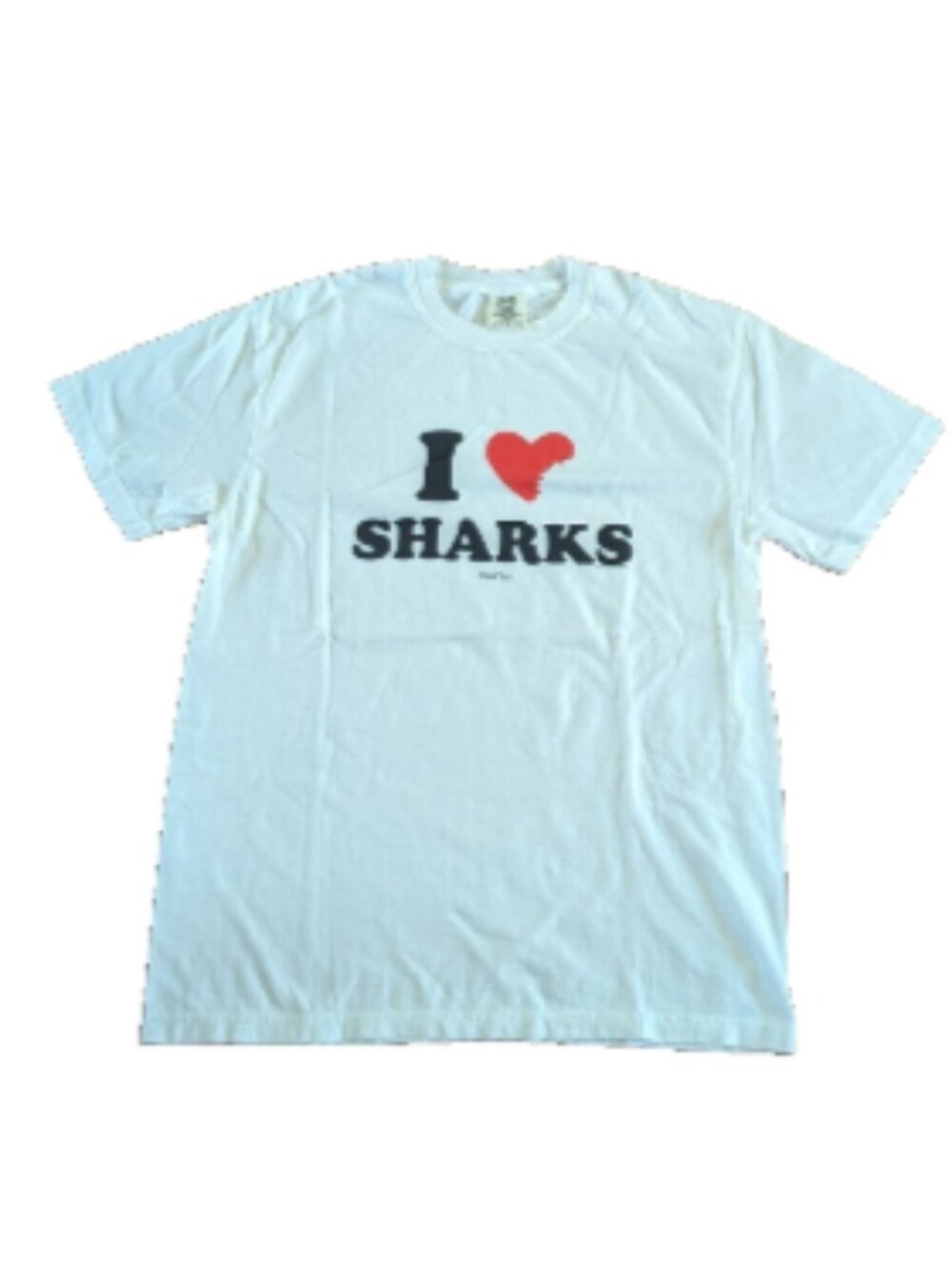 Shark Tank I Heart Sharks Comfort Colors T-Shirt ABC Official TV Show Merch Sz L